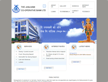 Tablet Screenshot of janalaxmibank.com